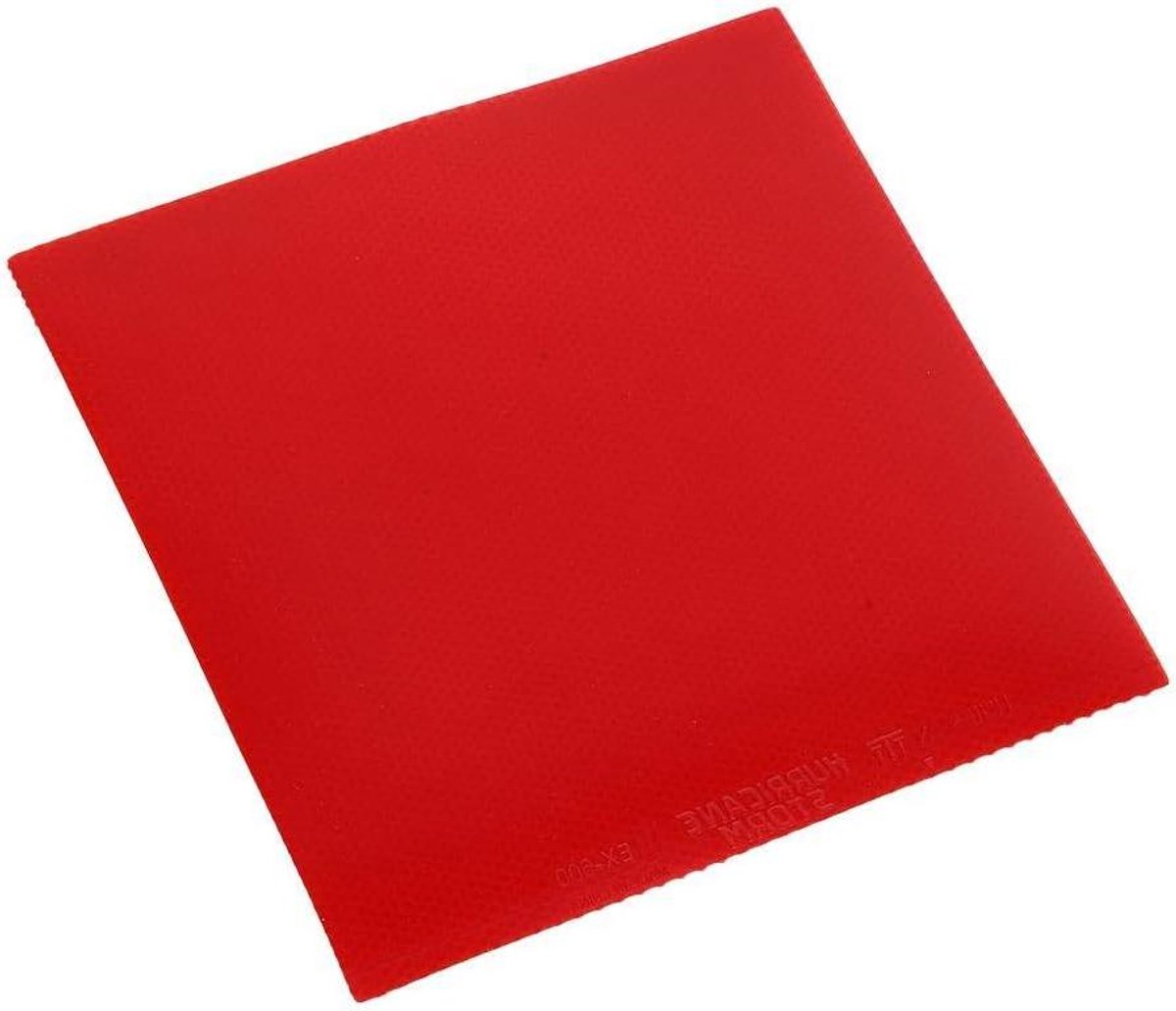 Tafeltennis Rubber - Ping Pong Bekleding - Balrotatie Verbeteren - Speciaal Kleefmateriaal - 18 x 18 cm - Rood