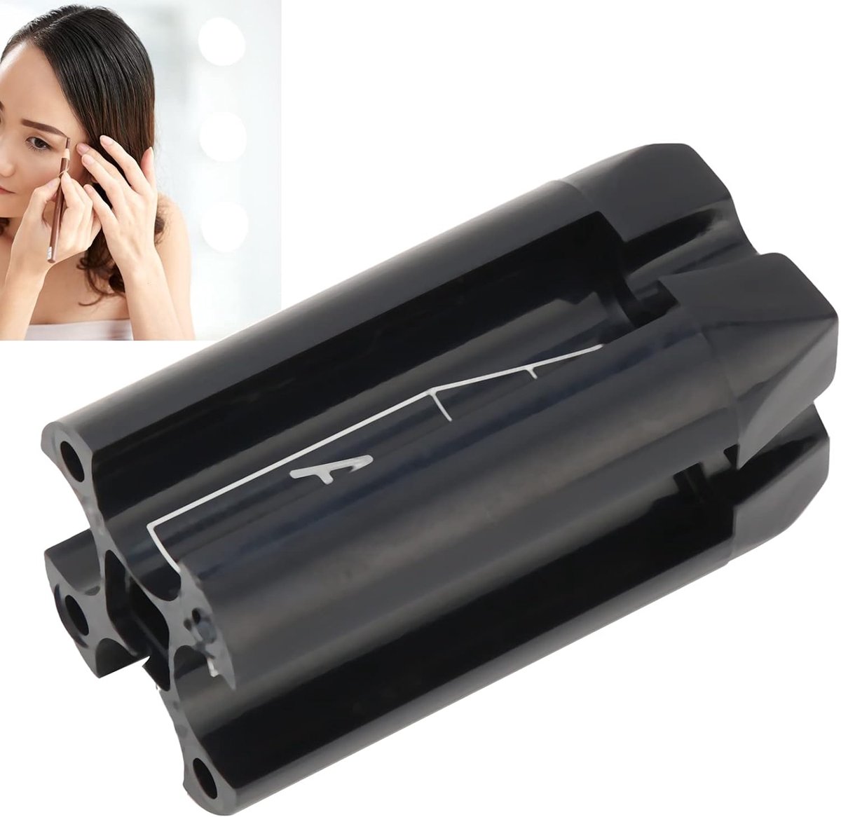 Oogbrauwenscherper 4 in 1 - Dubbele oogschaduw en potloodslijper - Voor precisie en vormgeving - ShopVlot