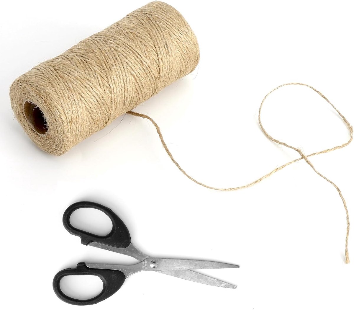 Jute touw 100m x 2mm - Natuurlijk jute - Scheurvast - Perfect voor DIY en verpakking - ShopVlot