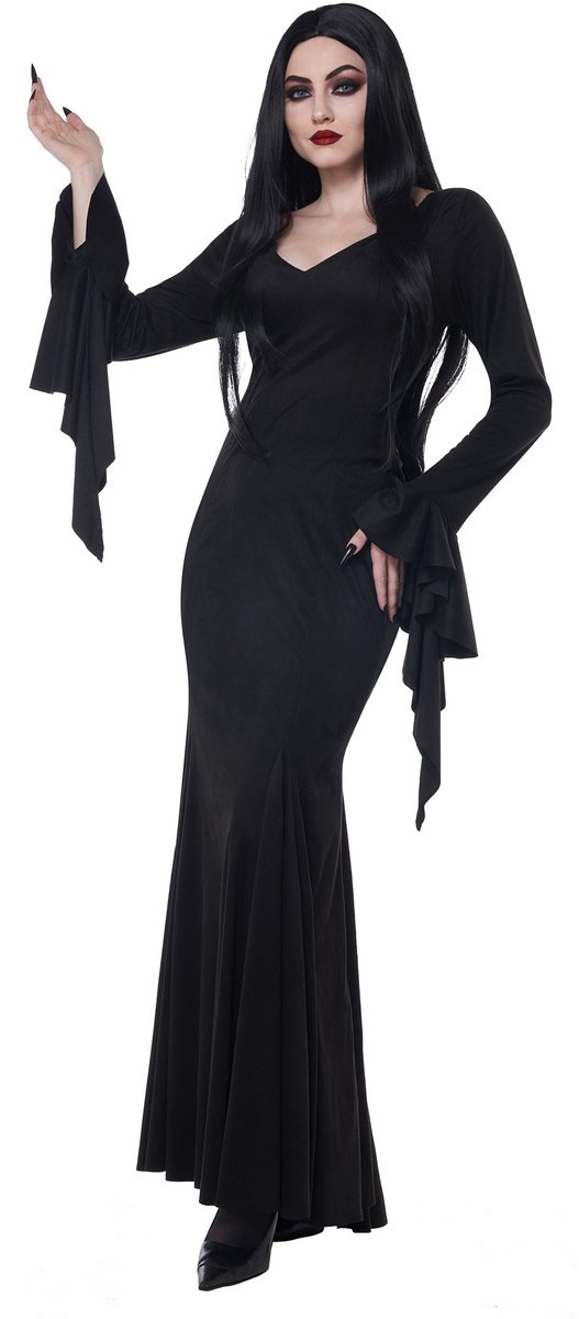 Morbide Morticia kostuum - Verkleding voor Carnaval & Halloween