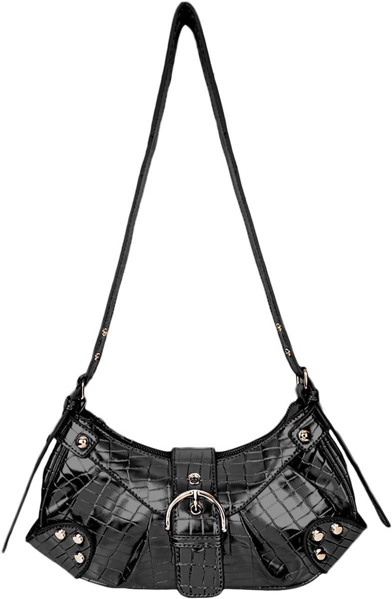 Schoudertas Dames - Elegante Handtas - Glanzend Leer met Keten Strap - Ideaal voor Feestjes - ShopVlot