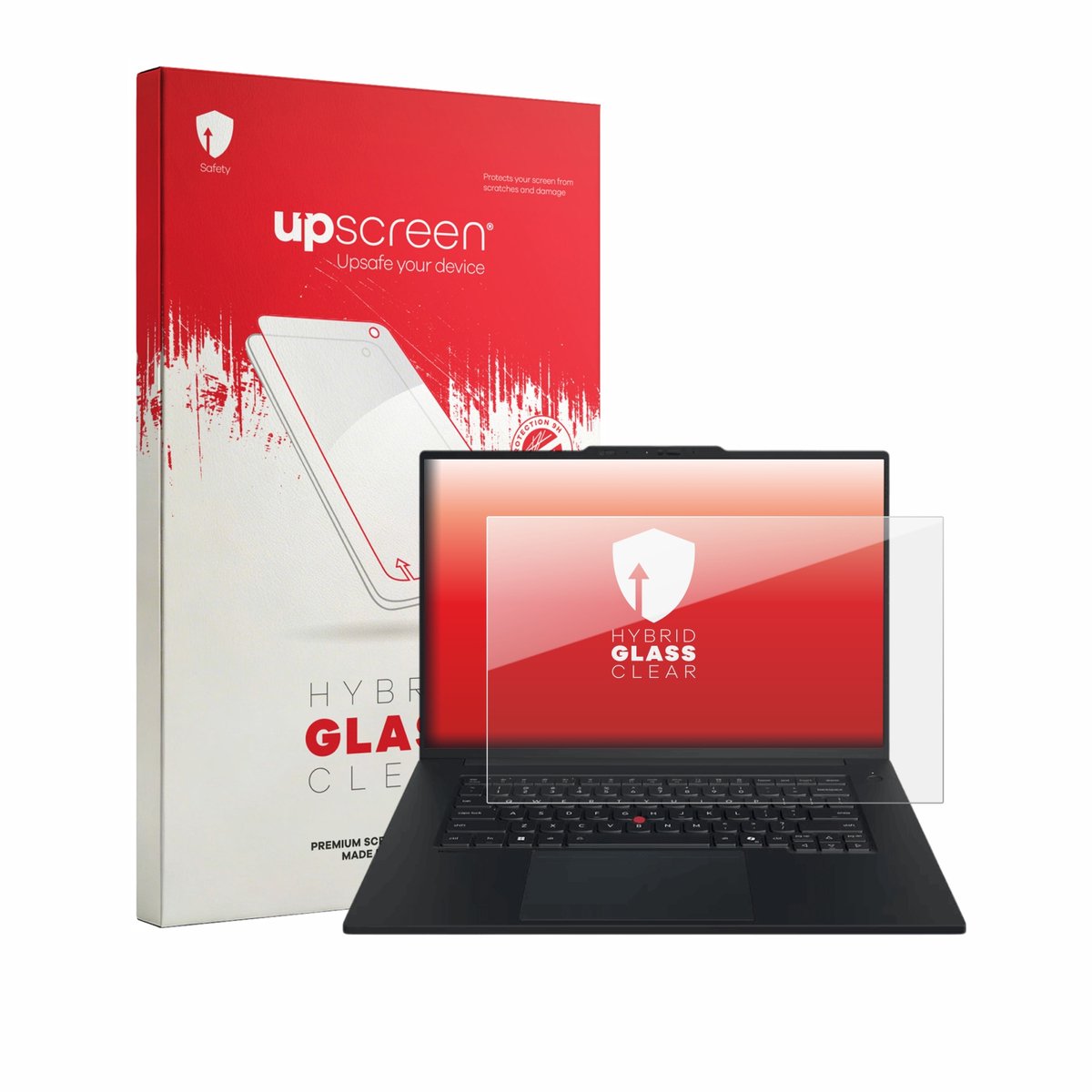 upscreen - Screenprotector voor Lenovo ThinkPad T1g Gen 9 - Folie Beschermfolie Beschermglas transparant