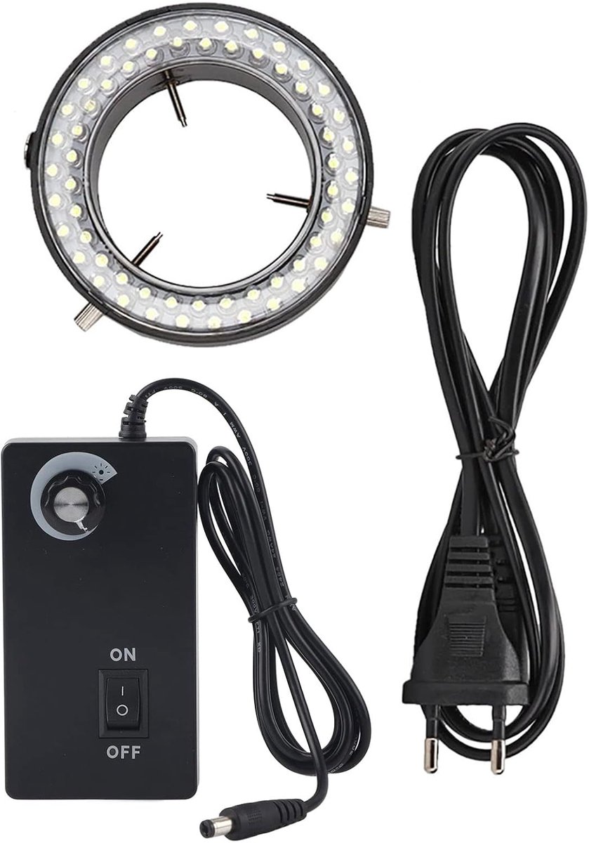 Digitale microscoop accessoires - 56 LED verlichting - verstelbare ringlamp - helder beeld voor juwelenreparatie - ShopVlot