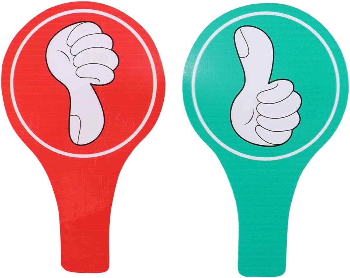 Stemborden 4-pack - Dubbelzijdig foam - Duurzaam en flexibel - Ideaal voor juryleden - ShopVlot
