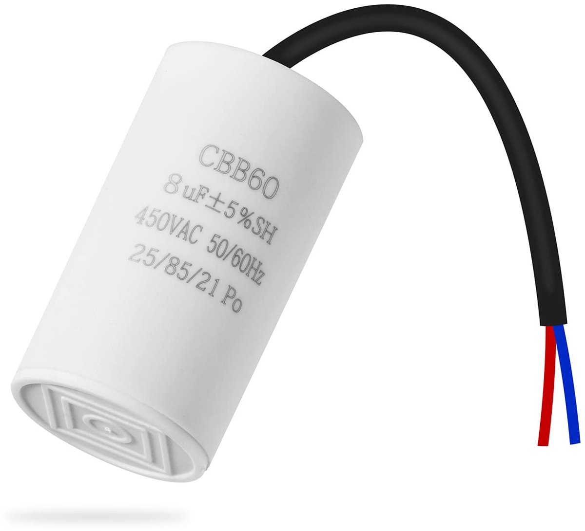 Startcondensator CBB60 450V 8uF - Motorcapacitor - Voor motor toepassingen - Efficiënte werking - ShopVlot
