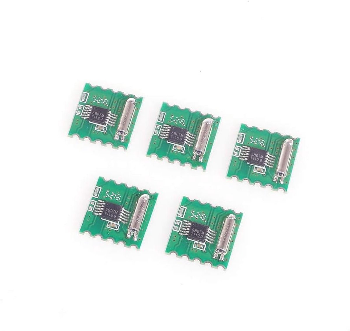 FM stereo radio module - 5 stuks - RDA5807M draadloos - hooggevoelig en eenvoudig te gebruiken - ShopVlot