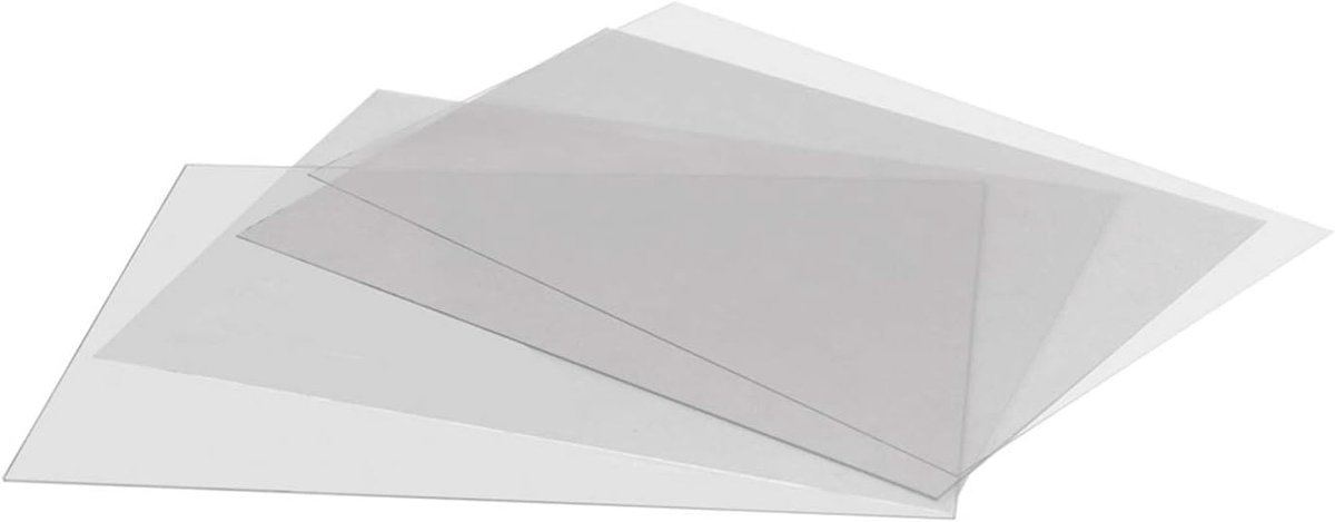 Anti-reflex bescherming folie voor klantstopper A1 - 0.5 mm dik - 2 stuks - bescherming tegen reflectie - ShopVlot