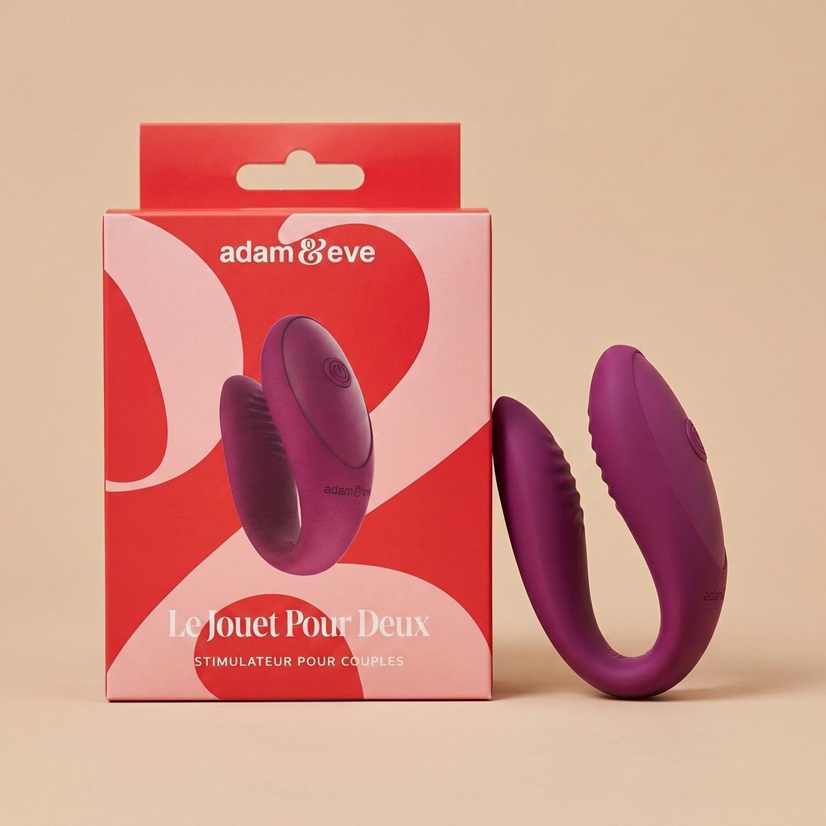 Koppels Toy C-Shape - Paars silicone - 9 vibratiestanden - 100% waterdicht - ShopVlot