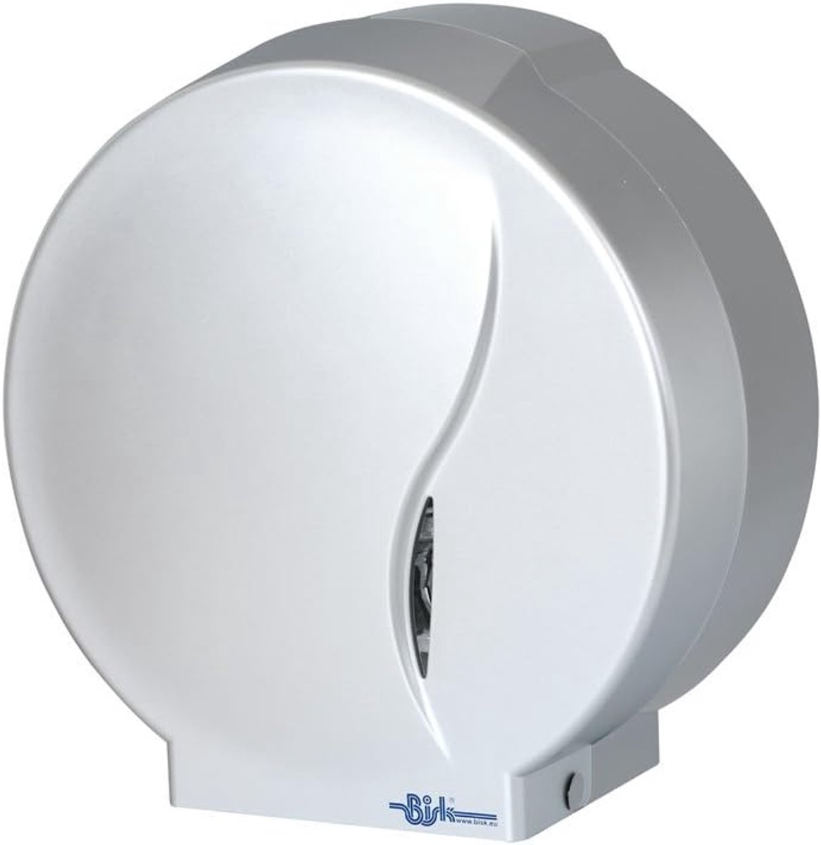 Toiletroldispenser Jumbo - 19/23 cm - zilver satijn afwerking - eenvoudig te reinigen - ShopVlot