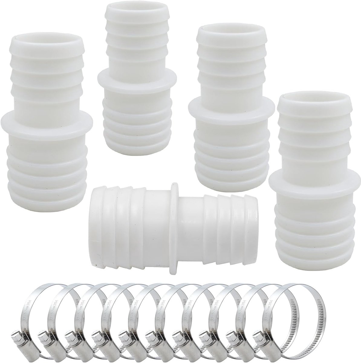 Slangconnector set 32-38 mm - universeel - robuust polypropyleen - ideaal voor filterpompen - ShopVlot