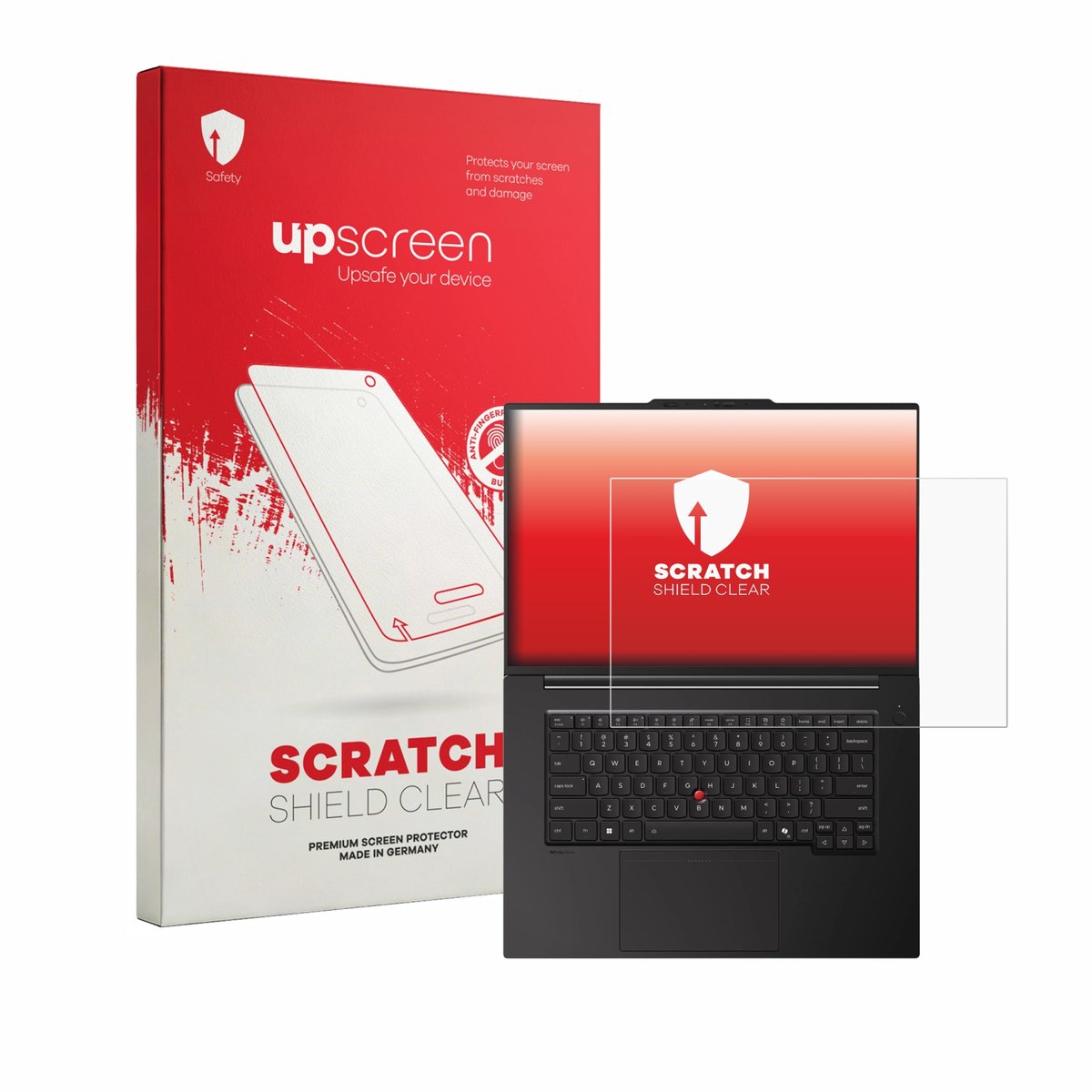 upscreen - Screenprotector voor Lenovo ThinkPad P1 Gen 9 16" - Folie Beschermfolie transparant