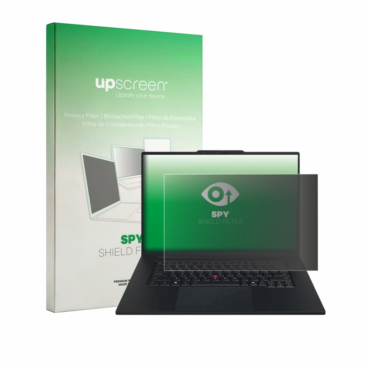 upscreen - privacyscherm voor Lenovo ThinkPad T1g Gen 9 - privacy filter screenfilter Blauwlichtfilter