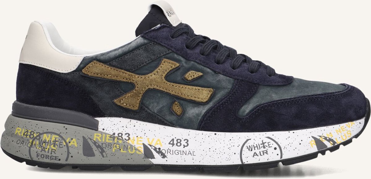 Premiata Mick Sneakers - Suède - Heren - Blauw - Maat 44