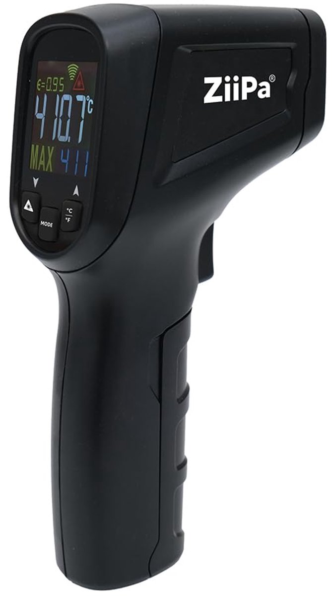 Laser thermometer - super snelle meting - zwart - perfect voor koken - ShopVlot