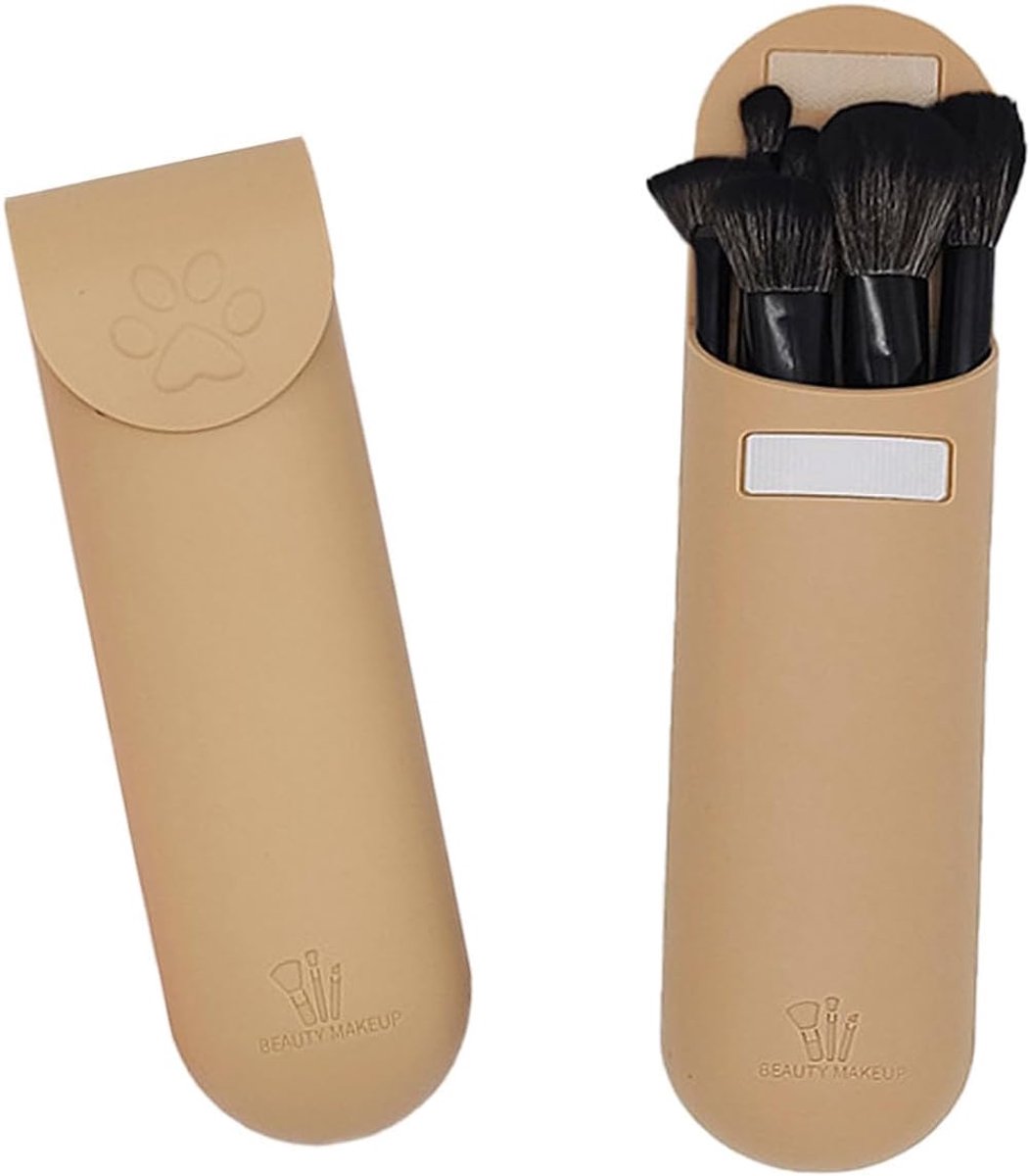 Makeup Brush Organizer - Silicone - Waterproof & Eenvoudig te Reinigen - Ideaal voor Reizen - ShopVlot
