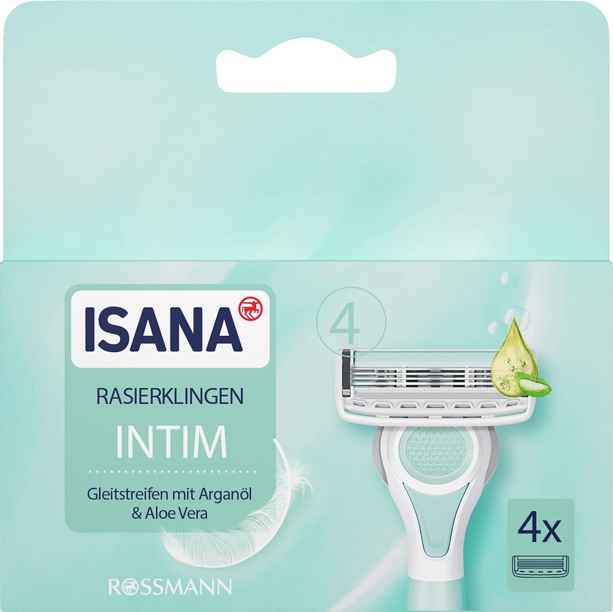 Scheermesjes voor intiem gebruik - 4 mesjes - arganolie en aloë vera - precise trimresultaten - ShopVlot
