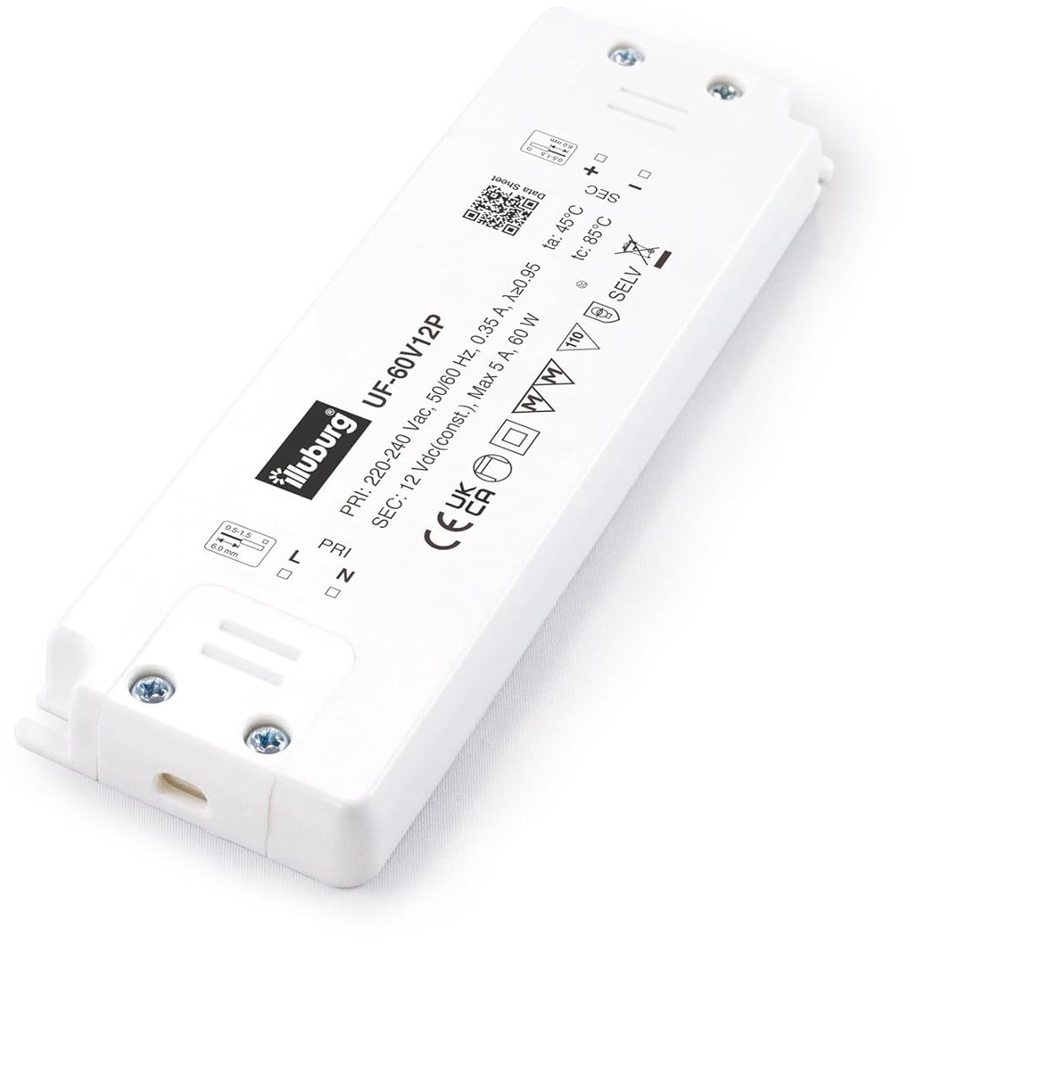 LED transformer 12 V 60 W - flicker free - constante spanning - ideaal voor LED-strips - ShopVlot