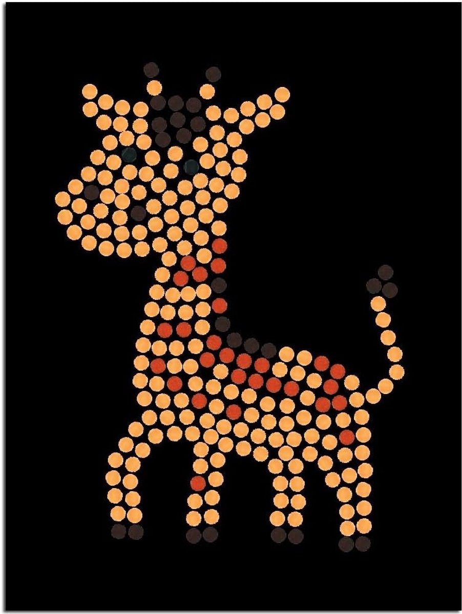 Mosaic set giraffe 20 x 15 cm - keramische tegels - eenvoudig en authentiek - leer mozaïek kunst - ShopVlot