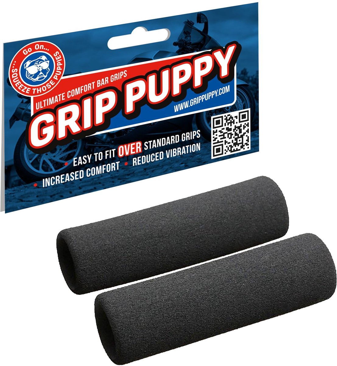 Grip Puppy Comfort Grips - origineel - hoogwaardig materiaal - extra grip voor motoren - ShopVlot