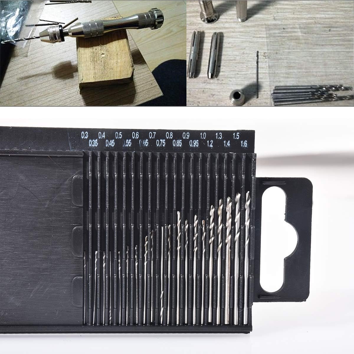 Mini boorbits set 20-delig - diverse maten 0.3-1.6mm - hoge snelheid tot 30.000 rpm - ideaal voor precisiewerk - ShopVlot