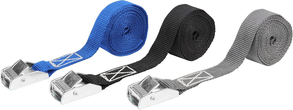 Spanbanden met klemsluiting 25 mm x 2,5 m