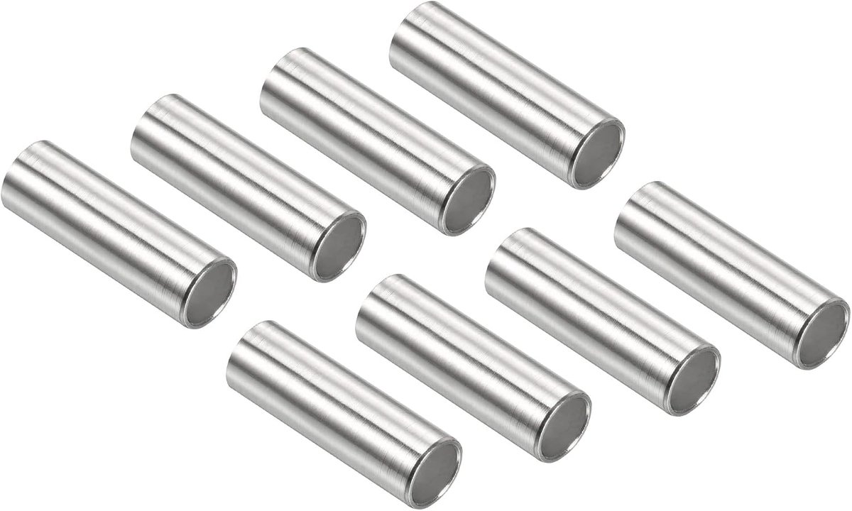 Inline as lager Spacers, 8 Pack Skates Speed Spacer Hardware Aluminium voor 6 mm asrol, zilver