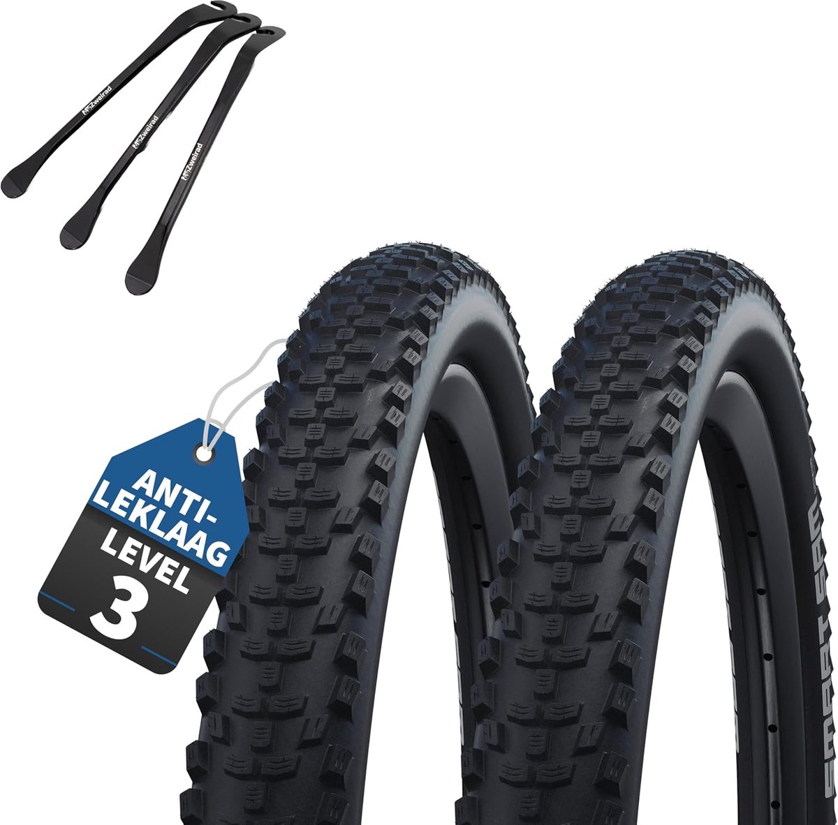 Fietsbanden set 26 x 2.00 inch - met optionele binnenbanden - ideaal voor trekking en boswegen - SnelShoppen