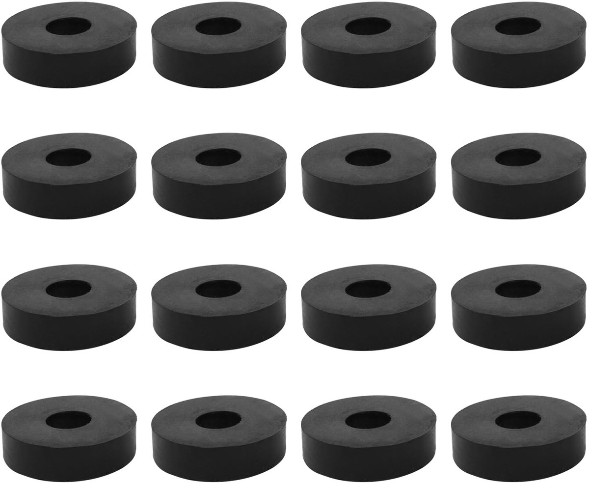 16 stuks rubberen afstandhouders, M13 kunststof afstandshulzen, 38 mm buitendiameter 13 mm binnendiameter 10 mm dikte afstandhouders kunststof voor huis auto accessoires, container