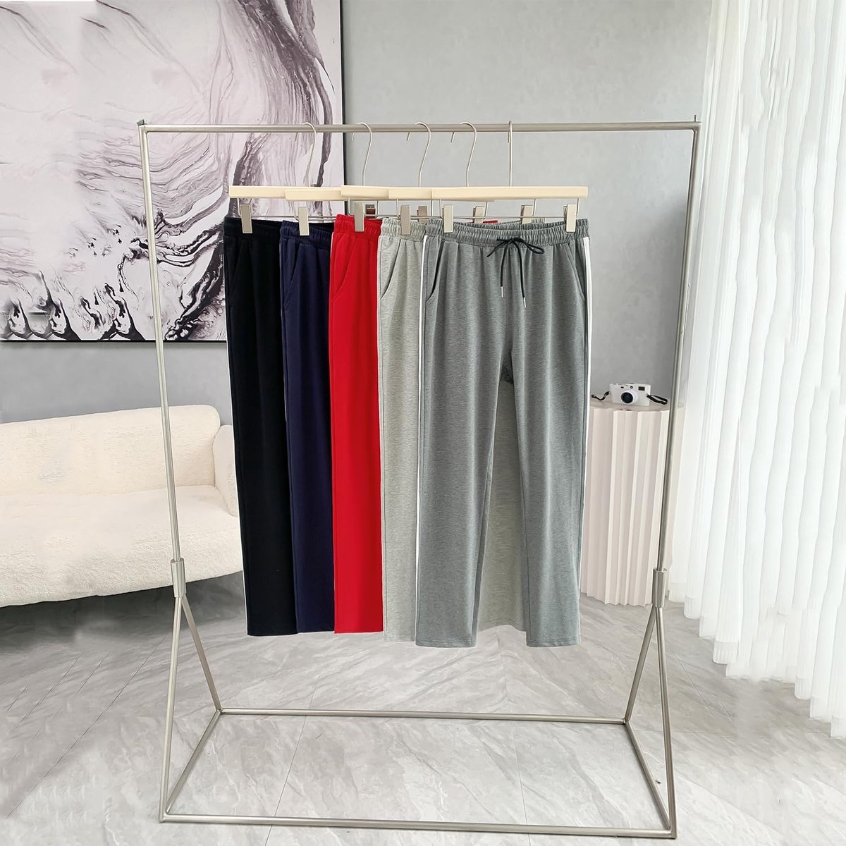 SnelShoppen - Joggingbroek voor Dames - Katoenen Casual Broek - Elastische Sportbroek voor Training, Yoga en Fitness - Maten S t/m 3XL - Ideaal voor T