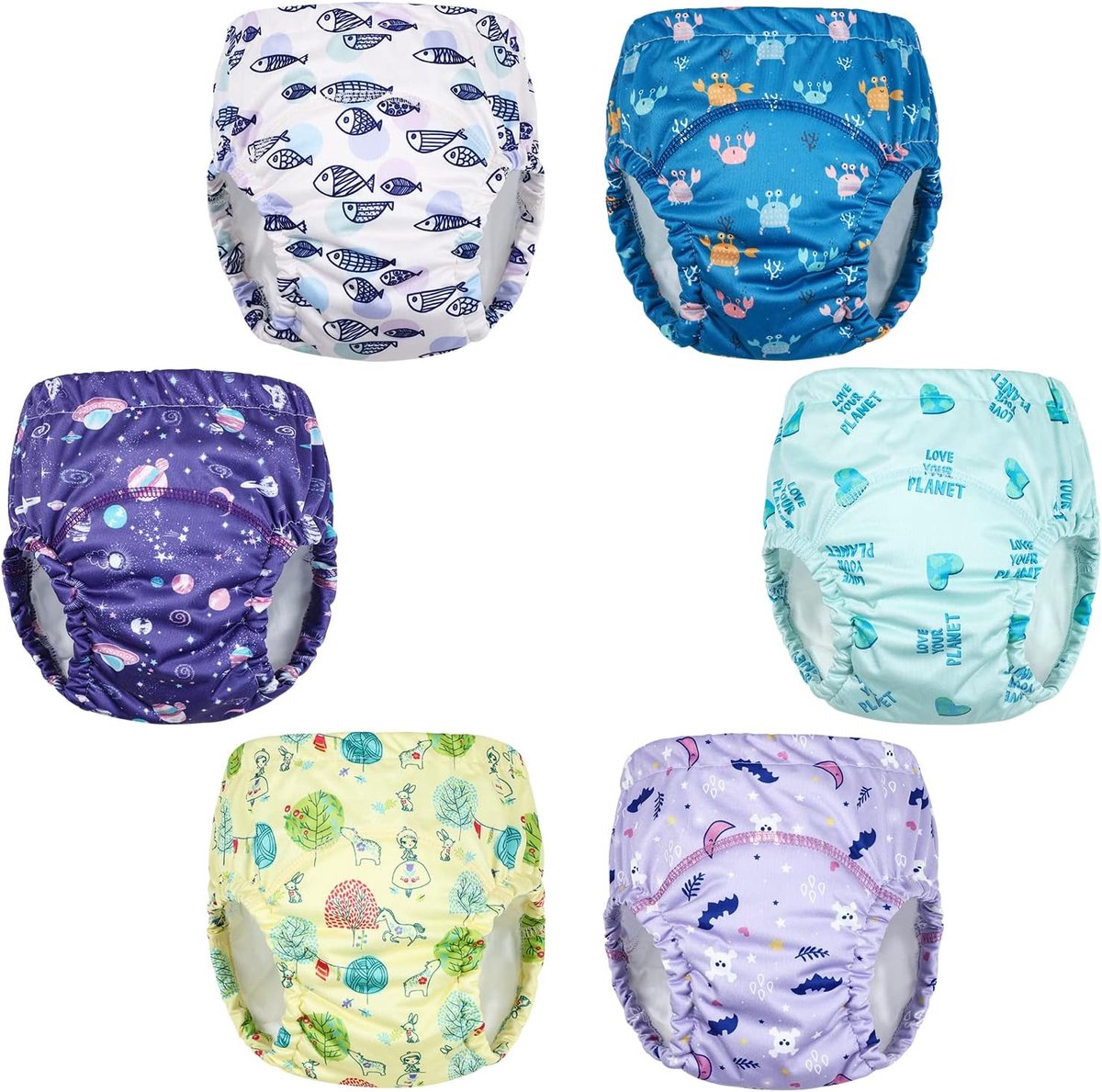Potty training broekjes 6-pack - waterdicht - voor jongens en meisjes - ideaal voor zindelijkheidstraining - SnelShoppen