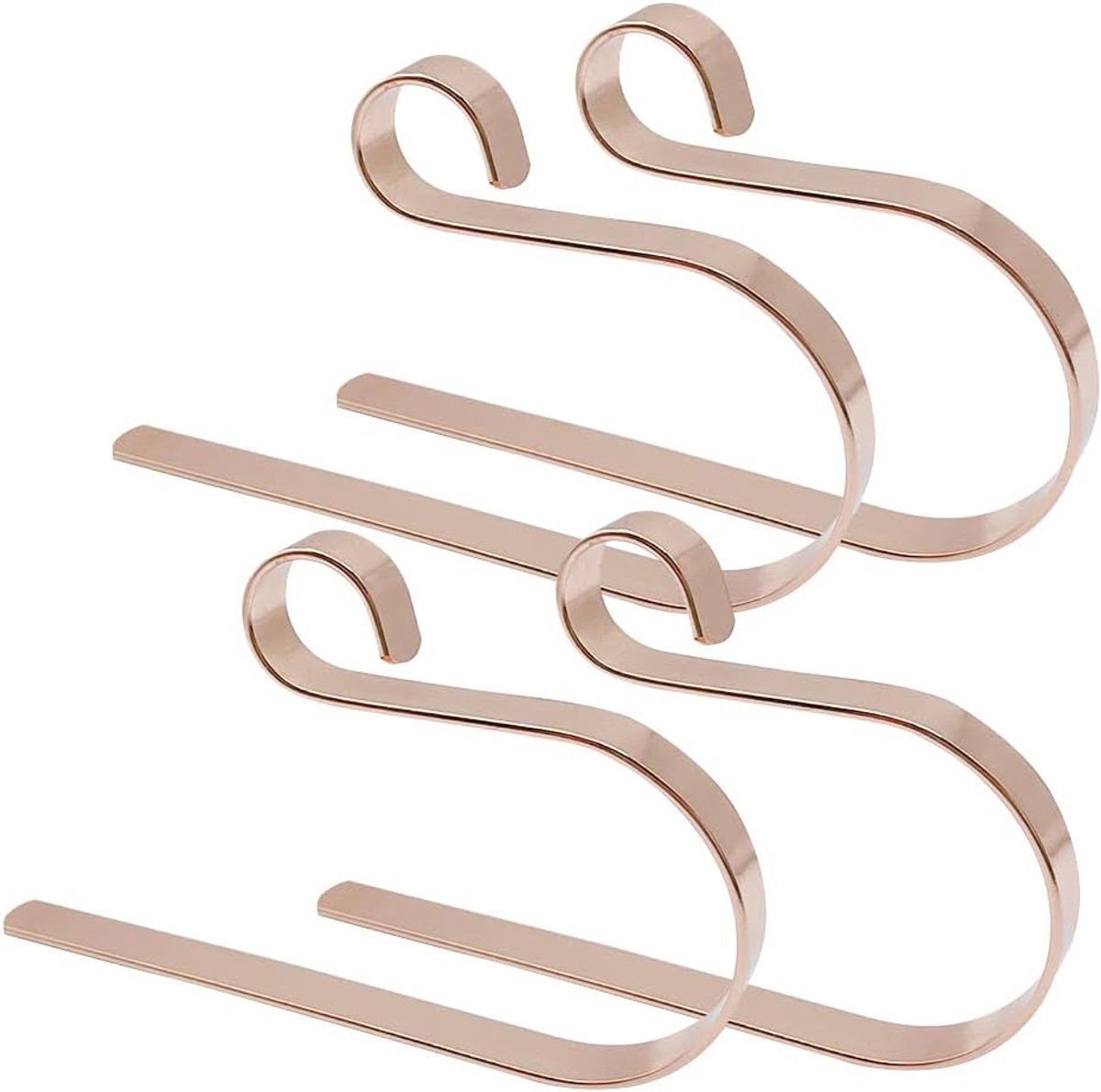 Kerstsokkenhouders 4 Stuks - Gouden Kleur - Metal, duurzaam en eenvoudig te gebruiken - SnelShoppen