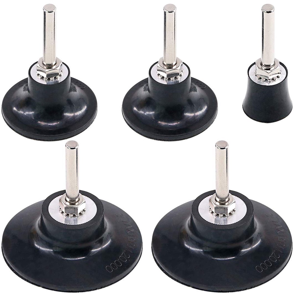 Schuurpad houder kit 1" 2" 3" - Snelle vervangbare rubber pads - Universeel voor polijsttools - SnelShoppen