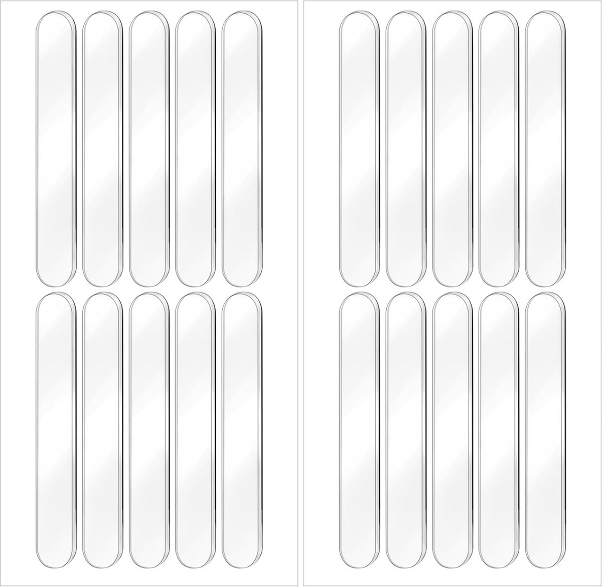 Deur bumpers 20 stuks - heldere rubber - zelfklevend - demping voor geluid en bescherming - SnelShoppen