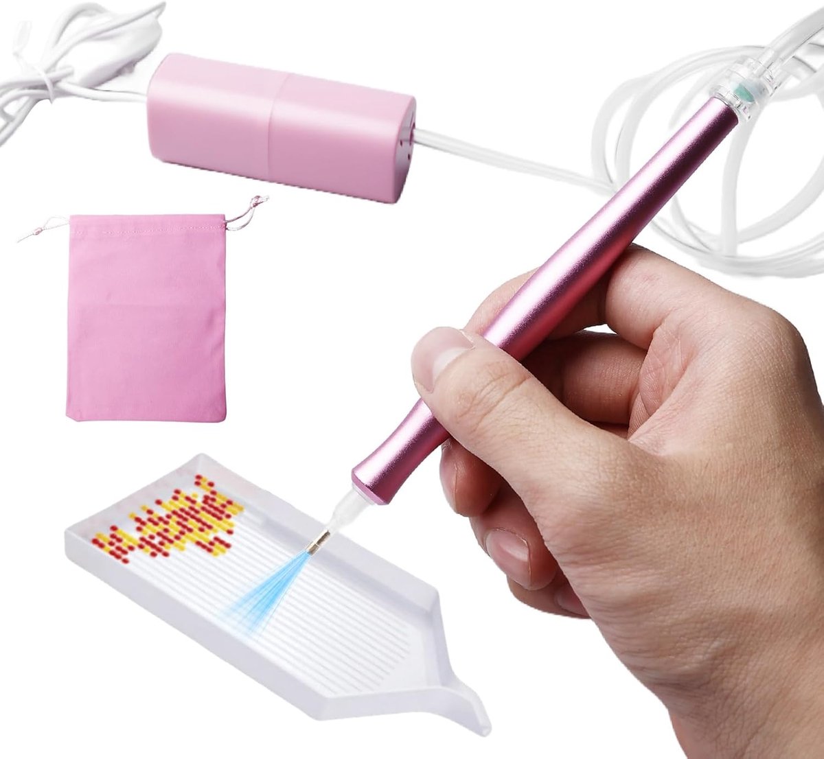 Diamant schilderpen elektrisch - USB-aansluiting - met opbergruimte - direct beginnen met schilderen - SnelShoppen