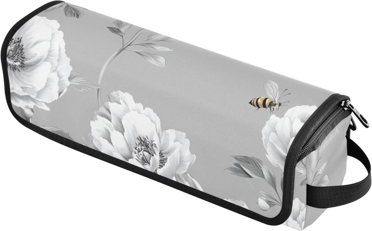 Reis Etui Haargereedschap - Opbergtas Stijltang Krultang Holder - Haar Styling Beschermen - Hittebestendige Mat - 1 Maat - Grijs