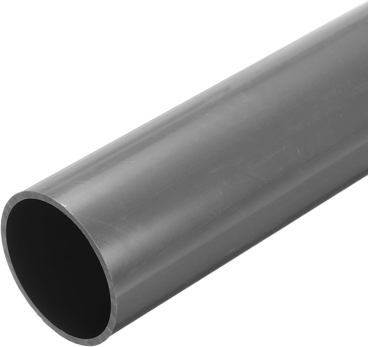 Pvc-buis, diameter 54,8 mm, lengte 300 mm, ronde kunststof buis voor tuin, aquarium, waterleiding, kabelgoot, ventilatiebuis (grijs)