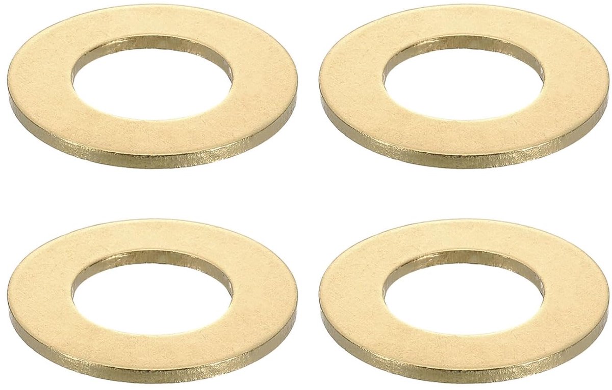 Platte afdichtingen, M18 x 34 x 2 mm messing sluitringen, platte ringen voor schroeven, bouten, machinereparatie, buitenbouw