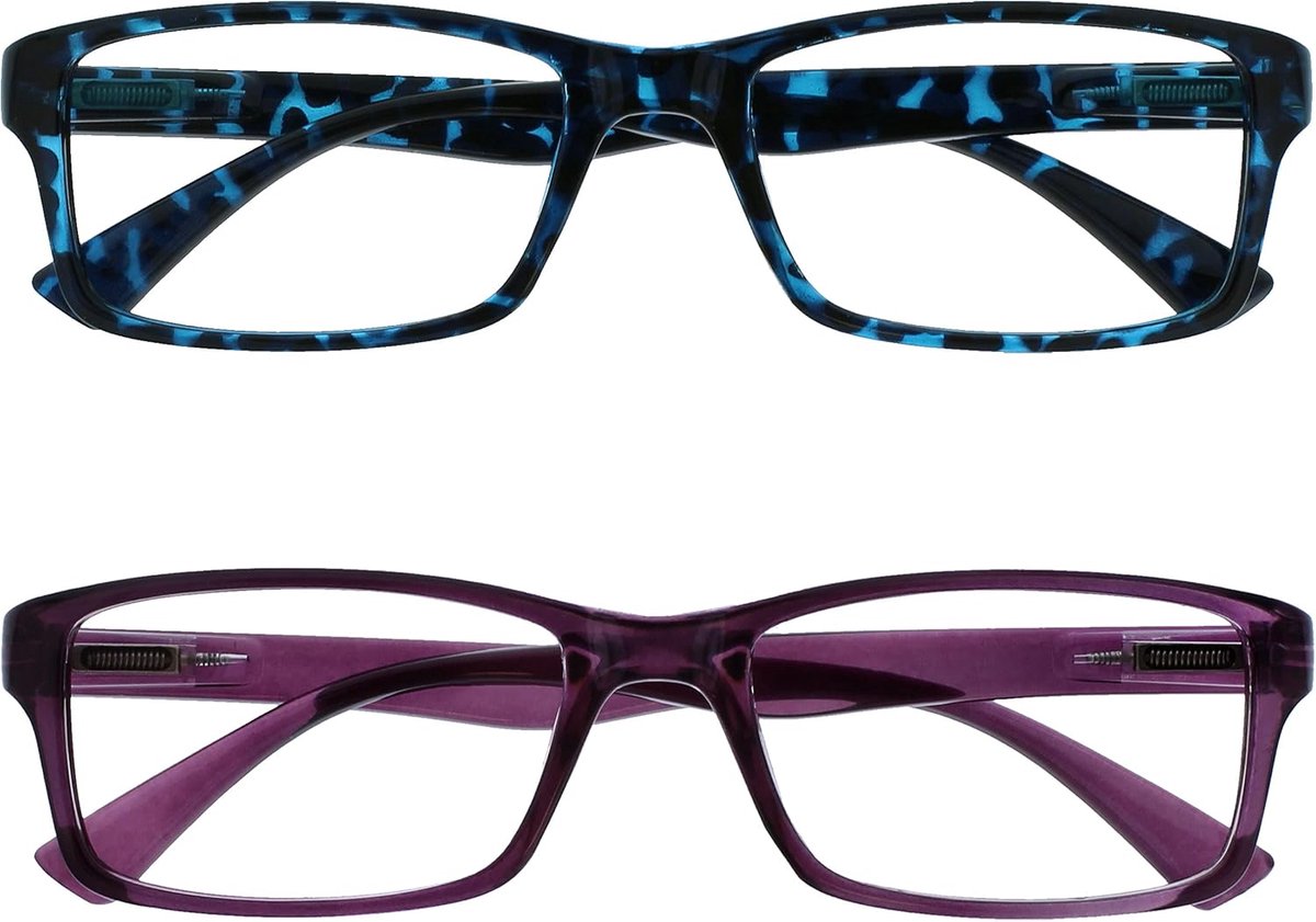 Blauwe Schildpad & Purper Lezers Waarde 2 Stuks Mannen Vrouwen UVR2092BL_P +3,00