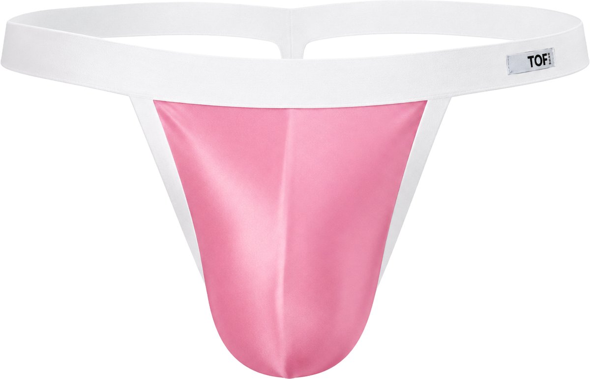 TOF Paris Mon Amour Microfiber Thong Pink - MAAT XXL - Heren Ondergoed - String voor Man - Mannen Thong