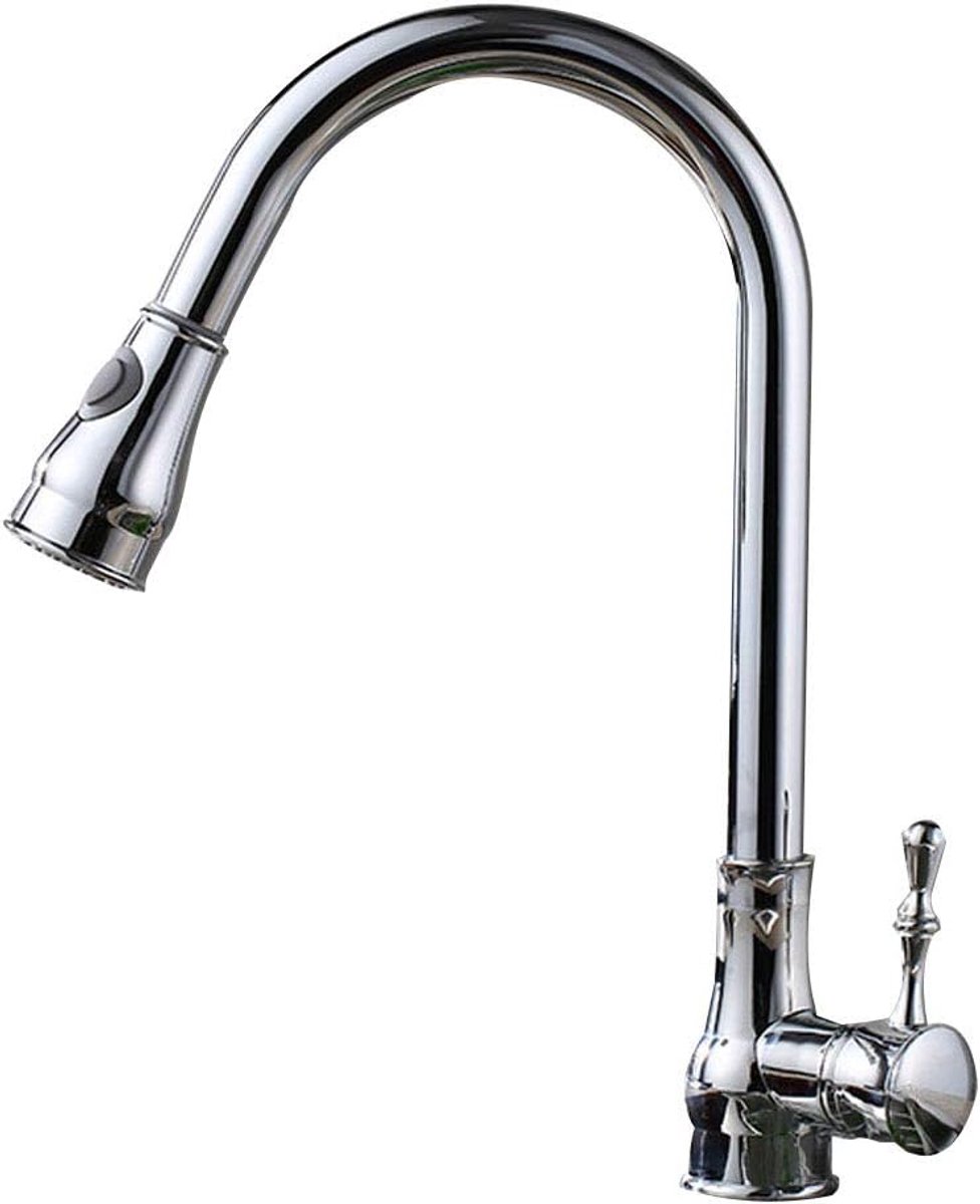 Zwart gelakt Messing geborsteld Rotary Kraan, Draw warm en koud water kraan,Metallic