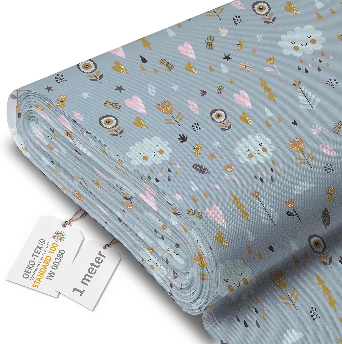 Zeildoek waterdicht - bekleding stof per meter 160 cm breed - waterafstotende stof 220 g/m2 600D - luifelstof waterdicht per meter