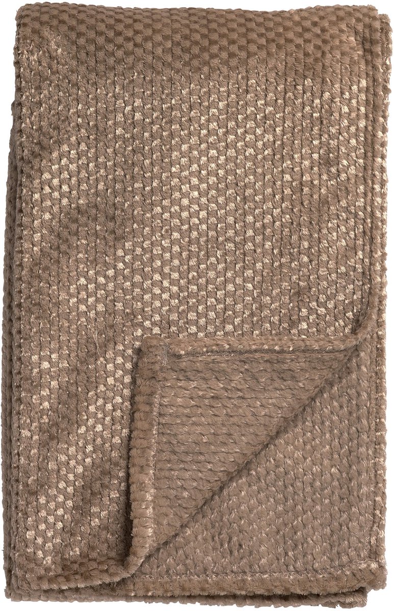 Dutch Decor MICKY - plaid 150x200 cm - fluffy - Driftwood - taupe
