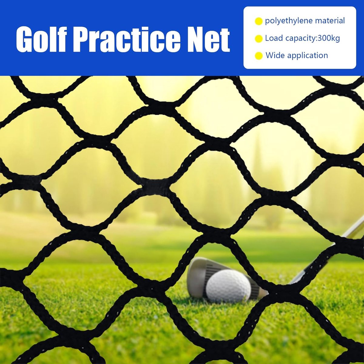 Golf net 3 x 3 m - premium trainingsnet - weerbestendig - ideaal voor precisietraining - SnelShoppen