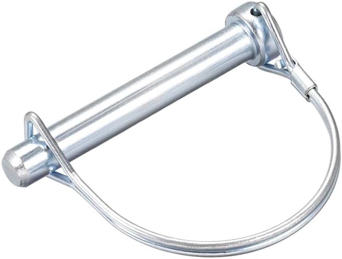 Sourcing map Wave gebogen vergrendelingspen koppeling pin hanger gazon boerderij trolley tuin 10 mm x 70 mm