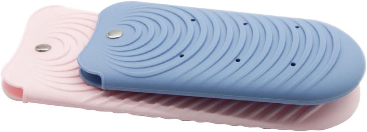 Hittebestendige Beschermhoes - Isolatiepad Stijltang - Haarstyling Beschermen - Siliconen Hittebestendig - 26.5x11cm - Blauw