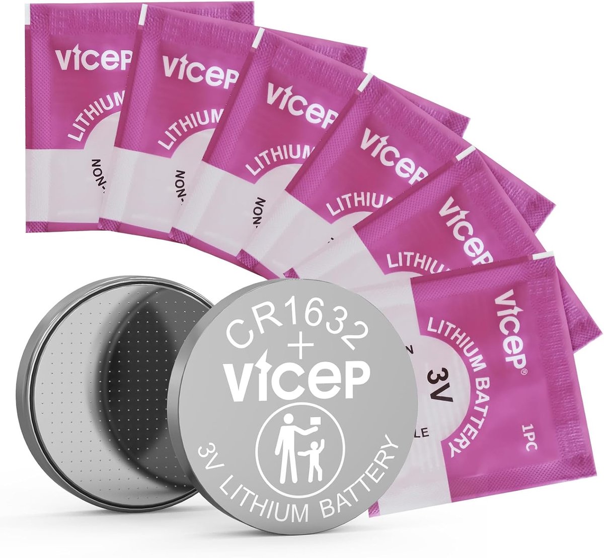 CR1632 Lithium batterij 3V - 6-pack - Individueel verpakt - Langdurige energie voor diverse apparaten - ShopVlot
