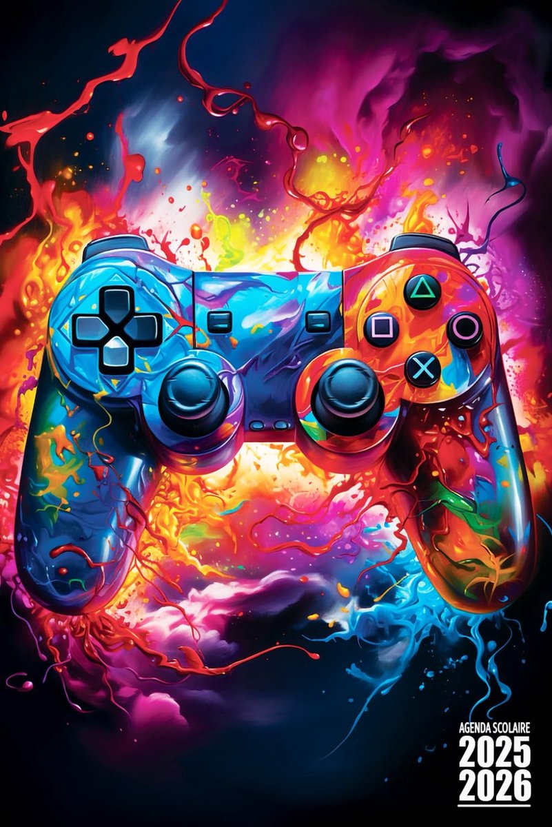 Agenda scolaire 2024-2025 - Gamer manette de jeu - Voor jongen - Ideaal voor schoolgebruik - ShopVlot