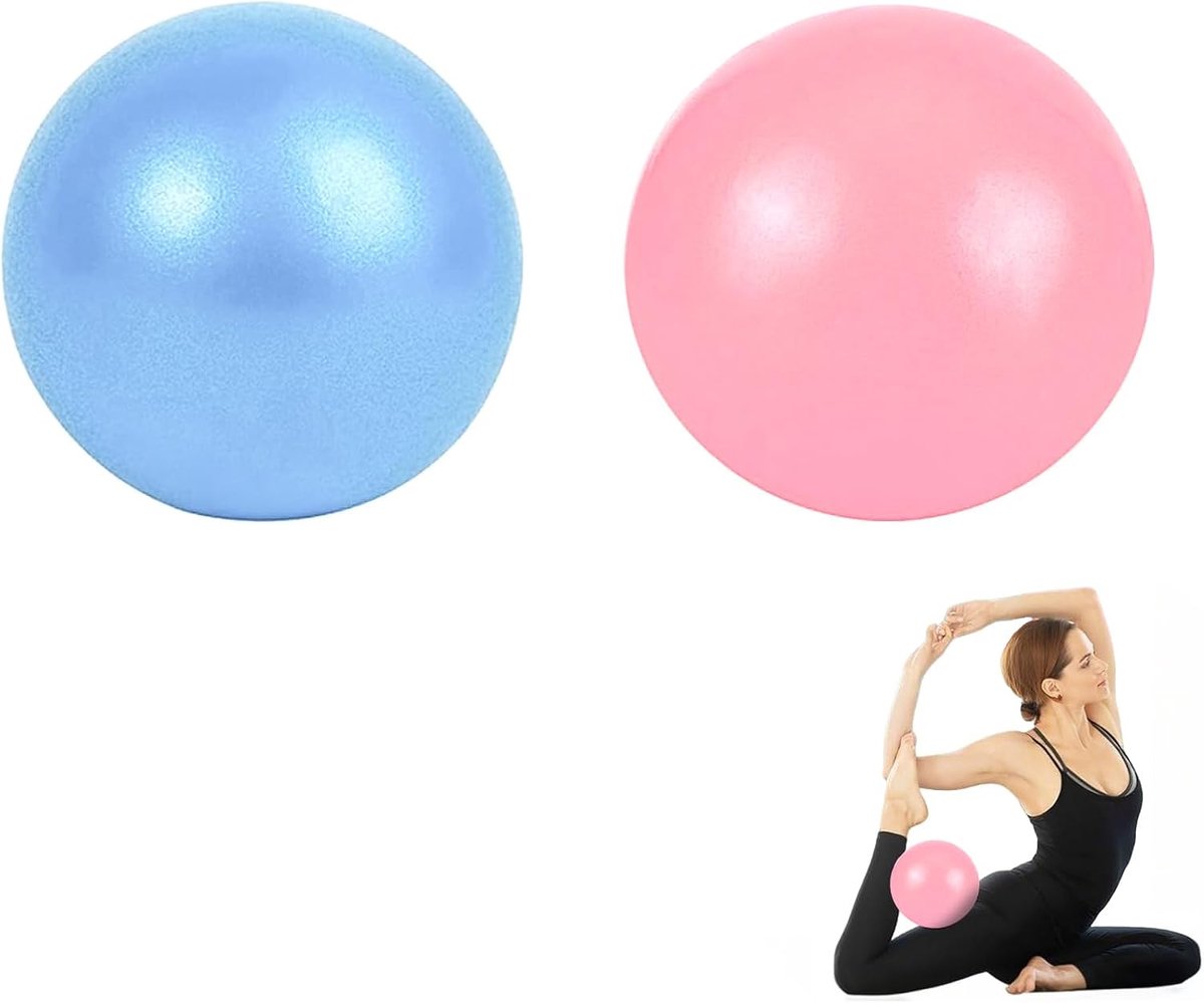 Pilatesball set van 4 - Antislip en zacht - Klein formaat - Ideaal voor buik en schouders - SnelShoppen