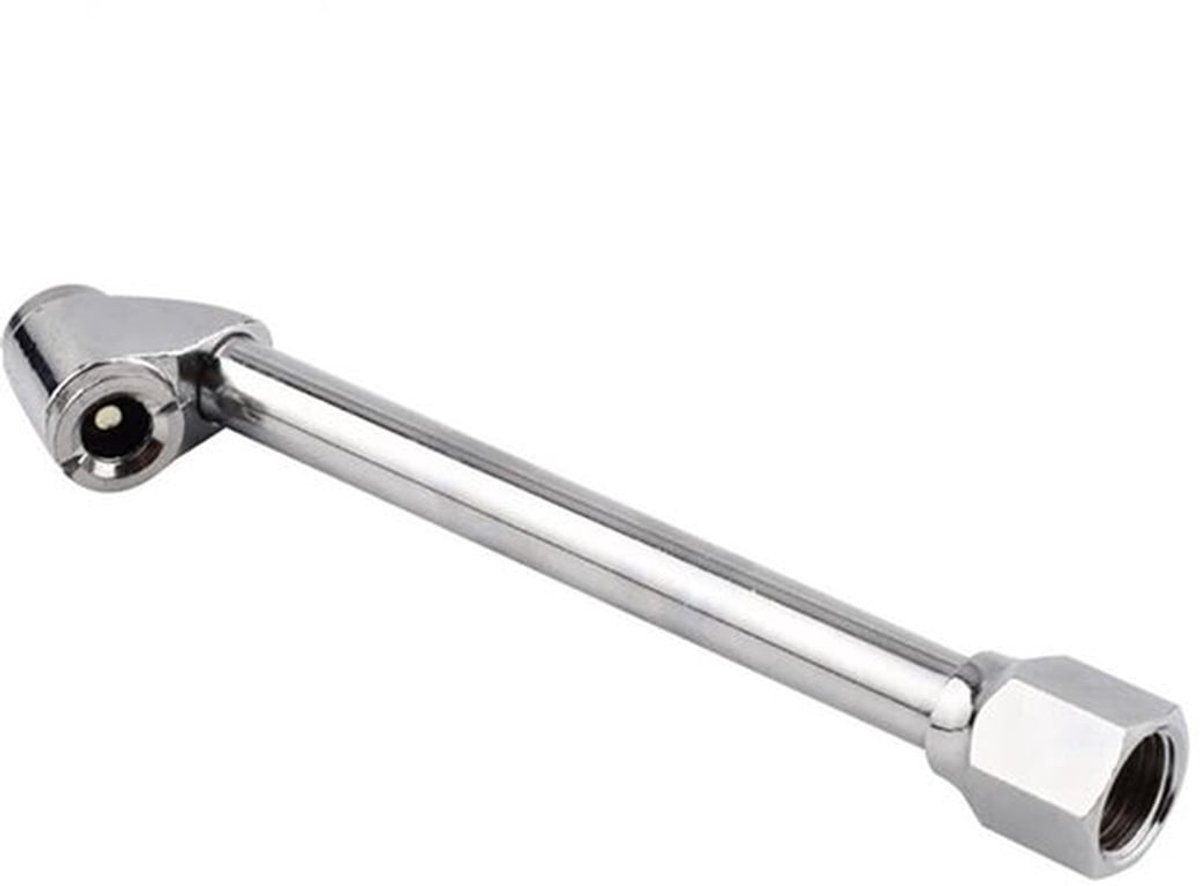 Dubbele kop 1/4 "Bandenluchtventiel Inflator Stang Ventiel Gereedschap voor Truck Bus Auto Motorfiets
