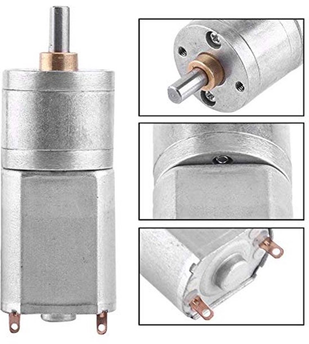 DC 12V Gear Motor High Torque Gear Turbine 15/30/50/100/200RPM (12V 15RPM)